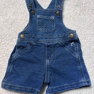 Faded Glory Dark Blue Denim Shortalls for Kids